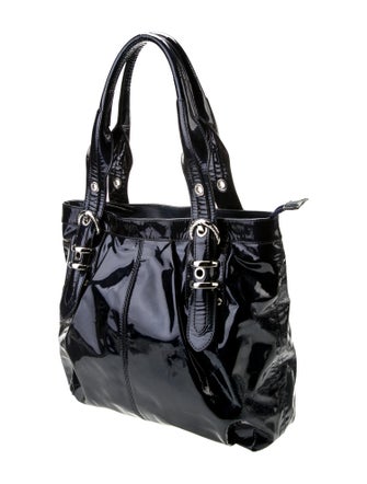 Stuart Weitzman Patent Leather Top Handle Bag