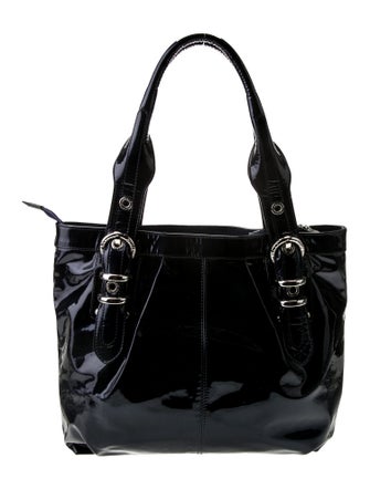 Stuart Weitzman Patent Leather Top Handle Bag