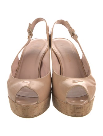 Stuart Weitzman Patent Leather Slingback Pumps