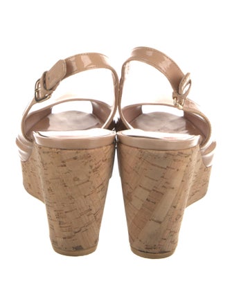 Stuart Weitzman Patent Leather Slingback Pumps