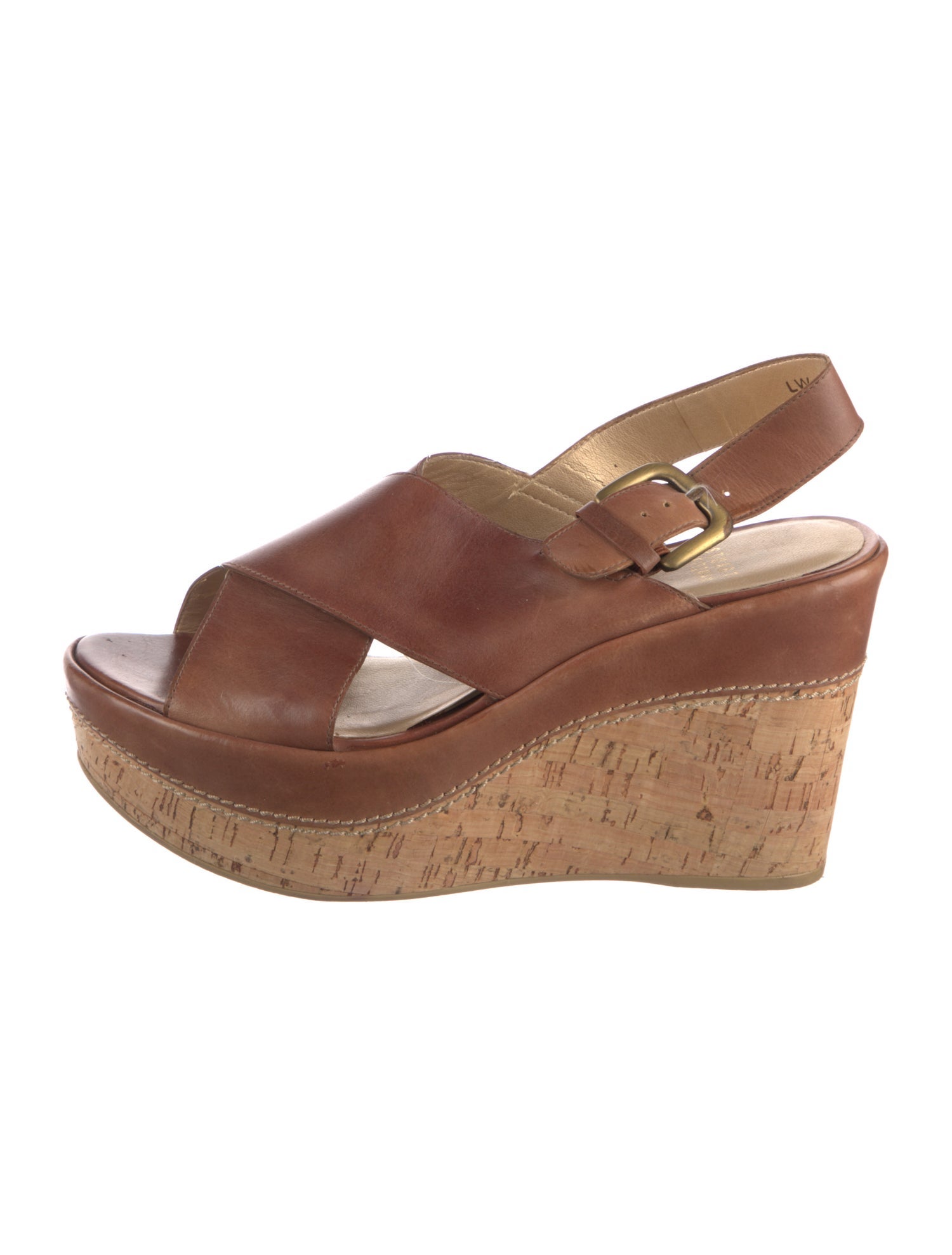 Stuart Weitzman Leather Slingback Sandals