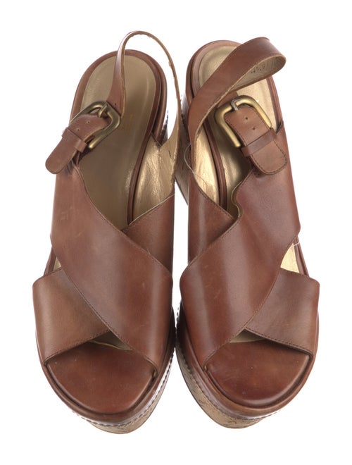 Stuart Weitzman Leather Slingback Sandals