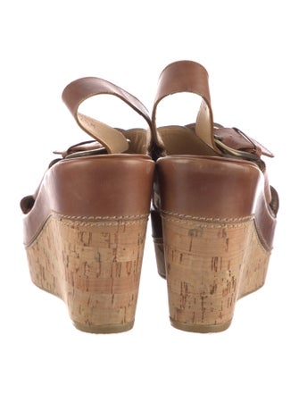 Stuart Weitzman Leather Slingback Sandals