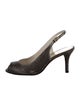 Stuart Weitzman Glitter Slingback Sandals