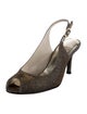 Stuart Weitzman Glitter Slingback Sandals