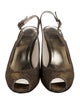 Stuart Weitzman Glitter Slingback Sandals