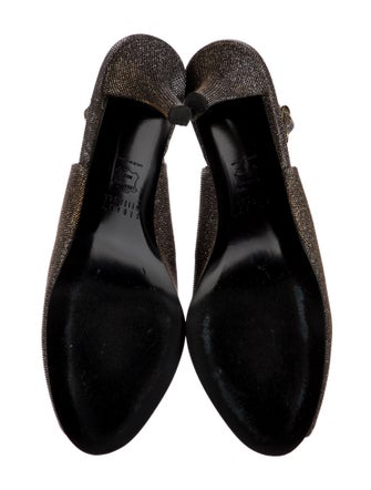 Stuart Weitzman Glitter Slingback Sandals