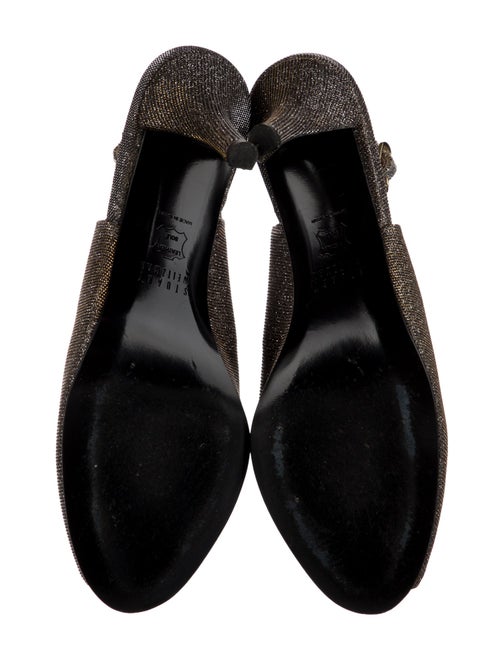 Stuart Weitzman Glitter Slingback Sandals