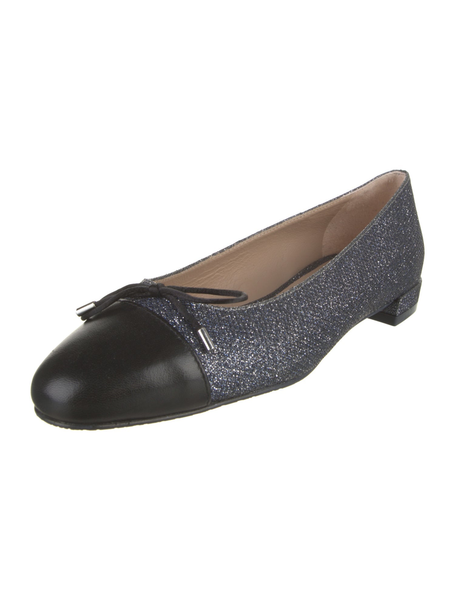 Stuart Weitzman Glitter Glitter Accents Ballet Flats