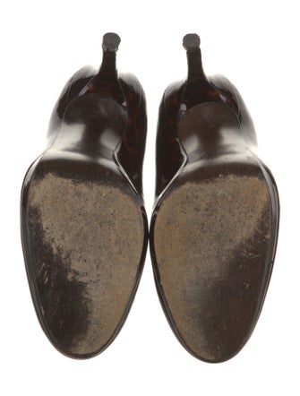 Stuart Weitzman Patent Leather Printed Pumps