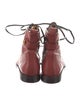 Stuart Weitzman Leather Lace-Up Boots