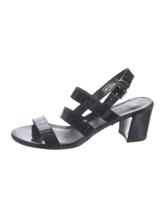 Stuart Weitzman Patent Leather Slingback Sandals