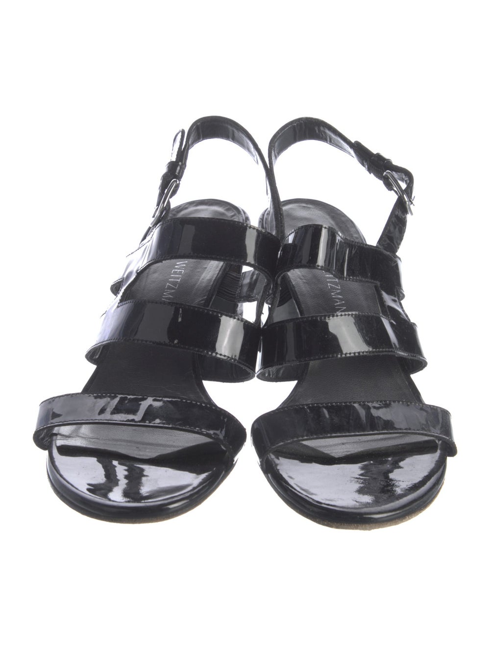 Stuart Weitzman Patent Leather Slingback Sandals … - image 3