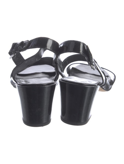 Stuart Weitzman Patent Leather Slingback Sandals