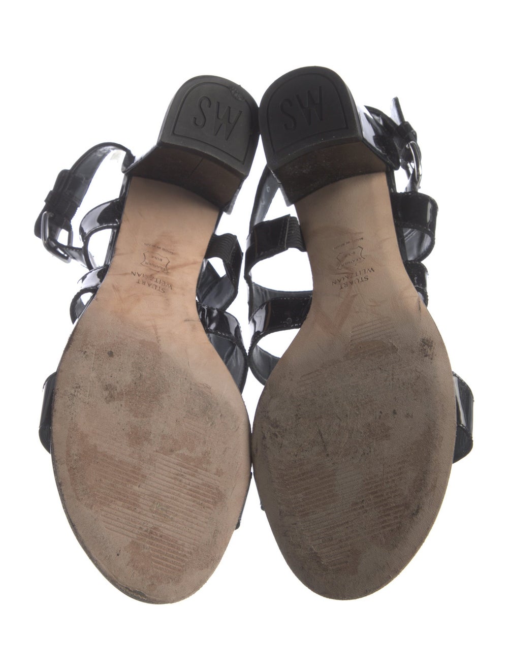 Stuart Weitzman Patent Leather Slingback Sandals … - image 5