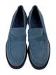 Stuart Weitzman Suede Bow Accents Loafers