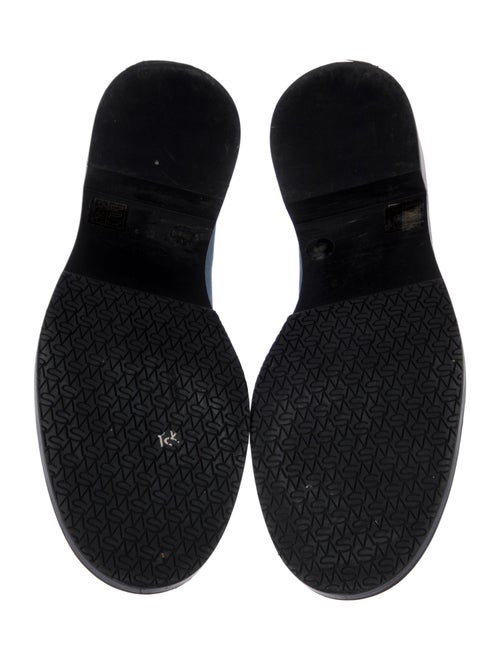 Stuart Weitzman Suede Bow Accents Loafers