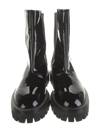 Stuart Weitzman Patent Leather Chelsea Boots