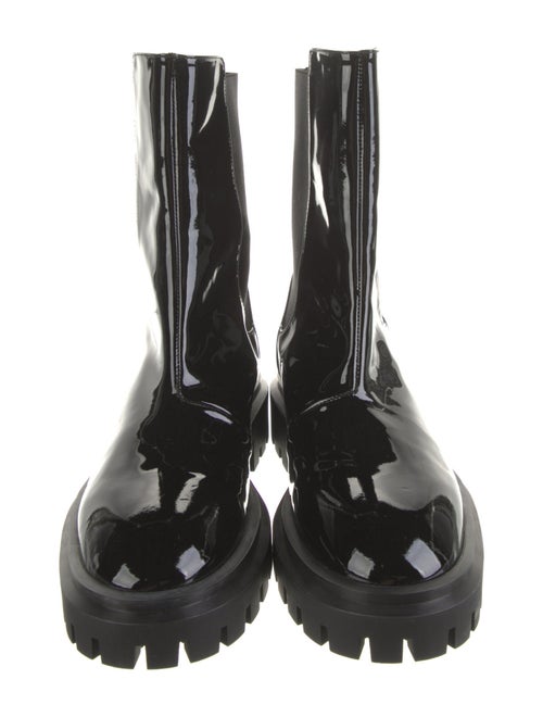 Stuart Weitzman Patent Leather Chelsea Boots