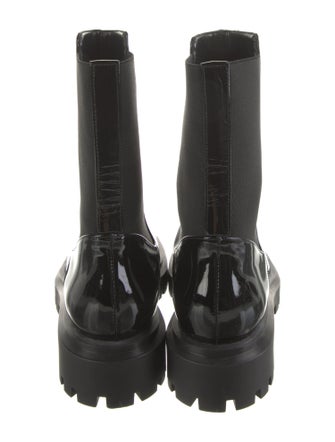 Stuart Weitzman Patent Leather Chelsea Boots