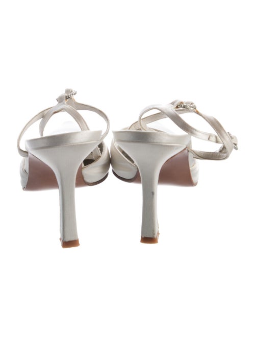 Stuart Weitzman Crystal Embellishments Slingback Pumps