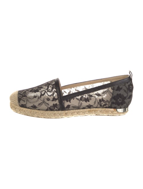Stuart Weitzman Mesh Lace Pattern Espadrilles