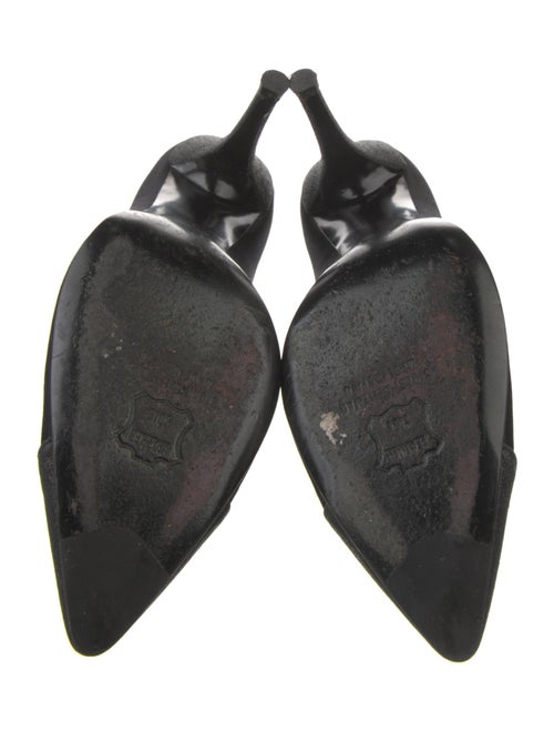 Stuart Weitzman Satin Glitter Accents Pumps