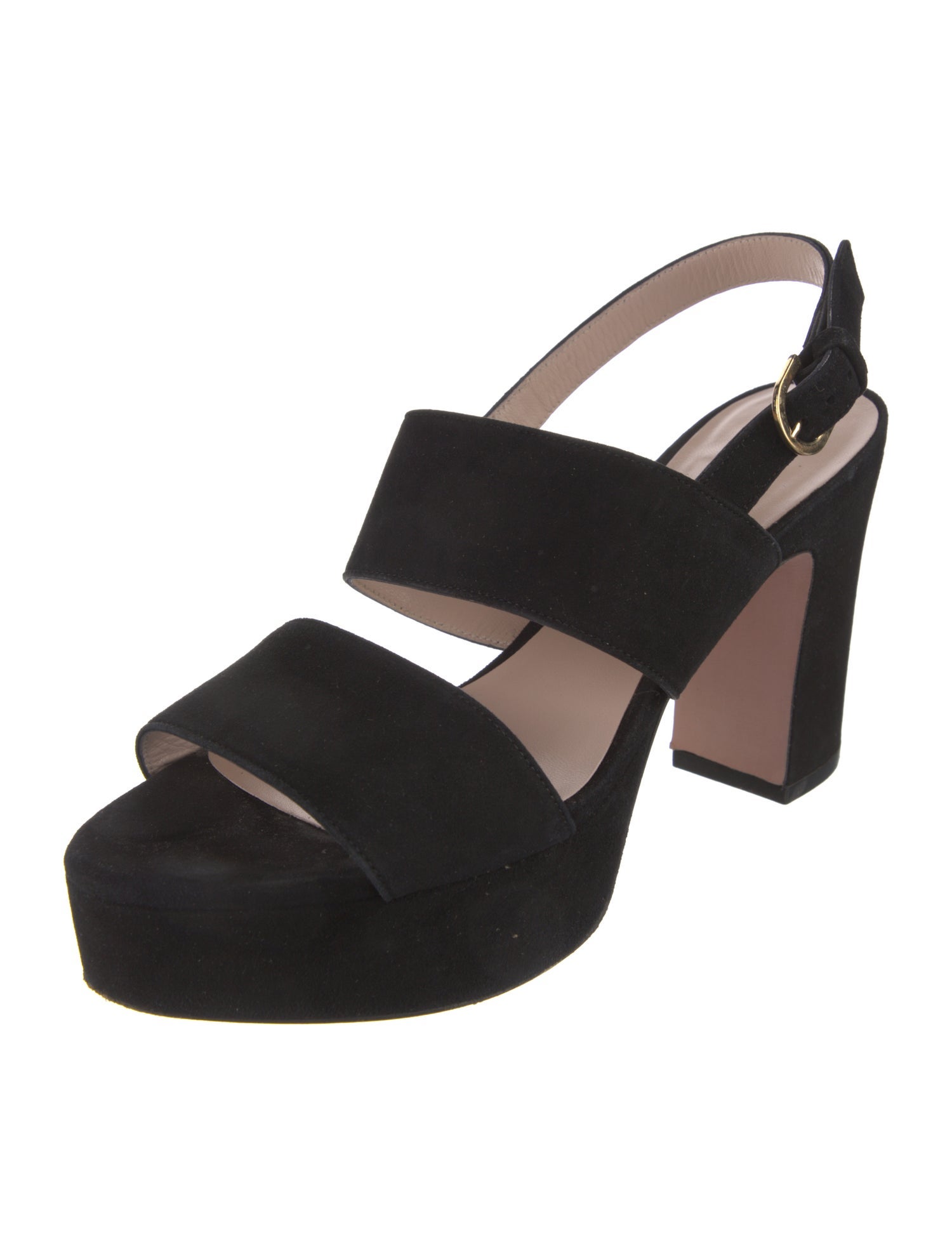 Stuart Weitzman Suede Slingback Sandals