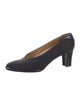 Stuart Weitzman Leather Trim Embellishment Pumps