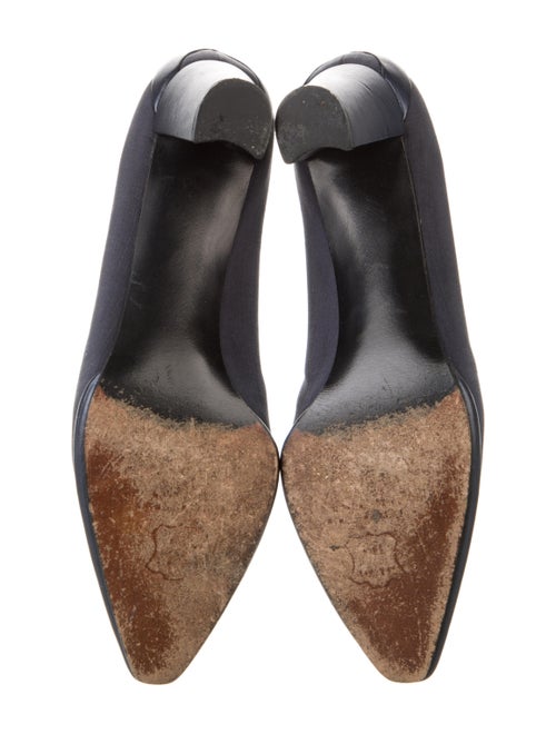 Stuart Weitzman Leather Trim Embellishment Pumps