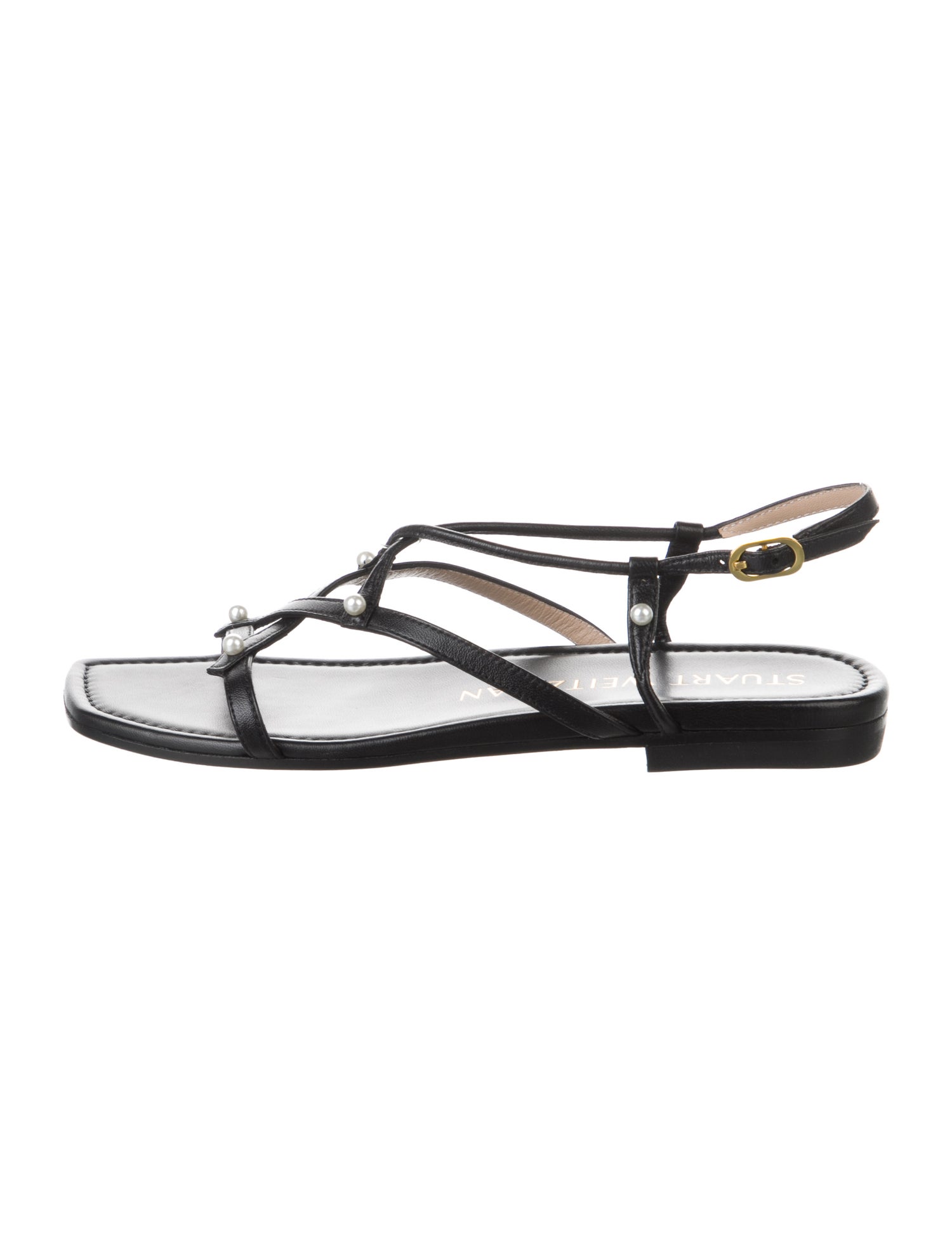Stuart Weitzman Leather Slingback Sandals