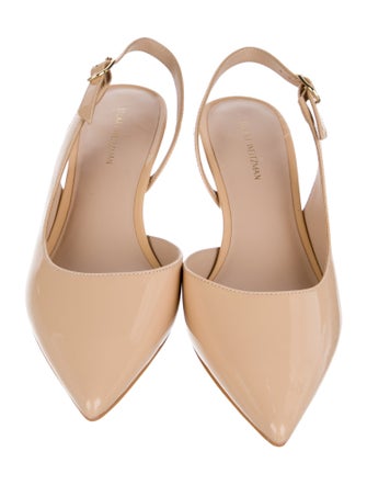 Stuart Weitzman Patent Leather Slingback Pumps