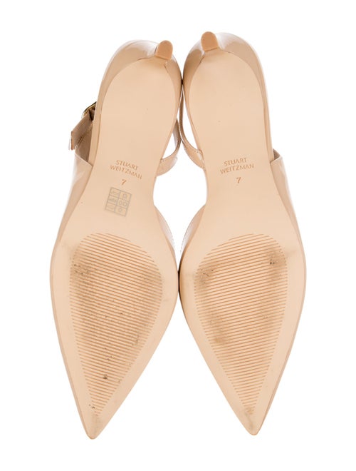Stuart Weitzman Patent Leather Slingback Pumps