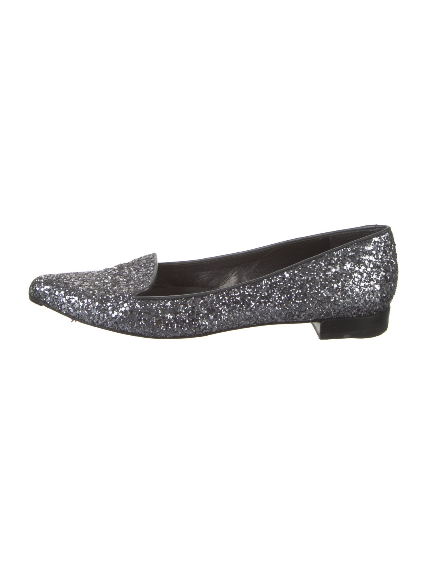 Stuart Weitzman Suede Crystal Embellishments Flats