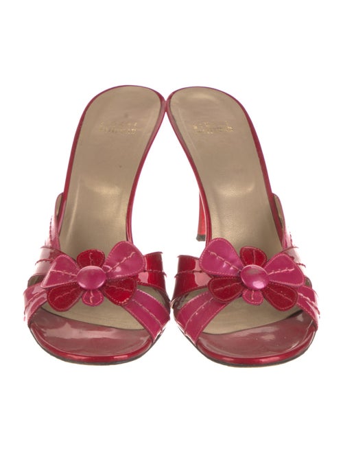 Stuart Weitzman Patent Leather Slides