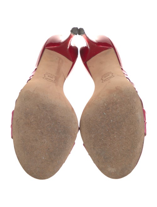 Stuart Weitzman Patent Leather Slides