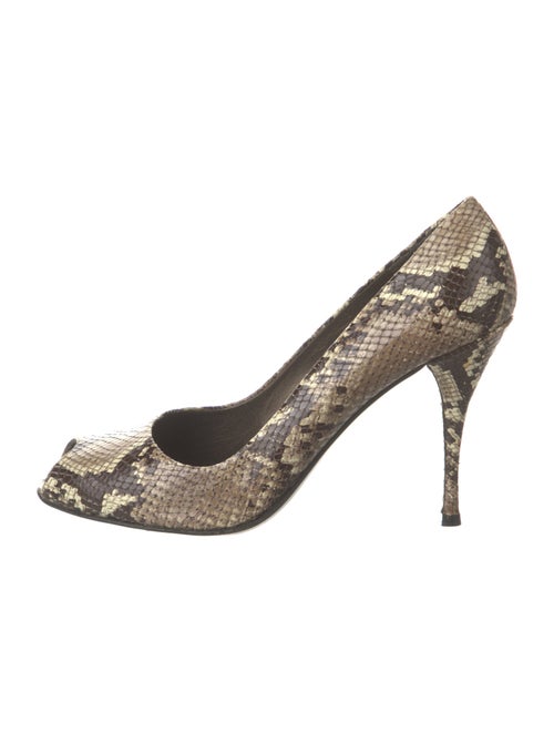Stuart Weitzman Snakeskin Animal Print Pumps