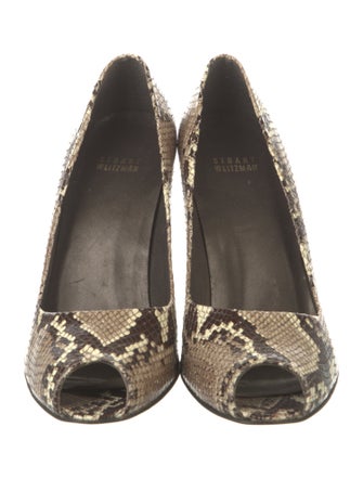 Stuart Weitzman Snakeskin Animal Print Pumps