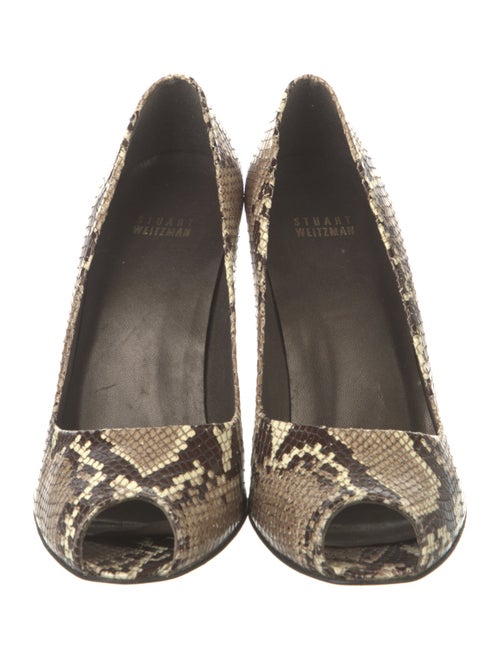 Stuart Weitzman Snakeskin Animal Print Pumps