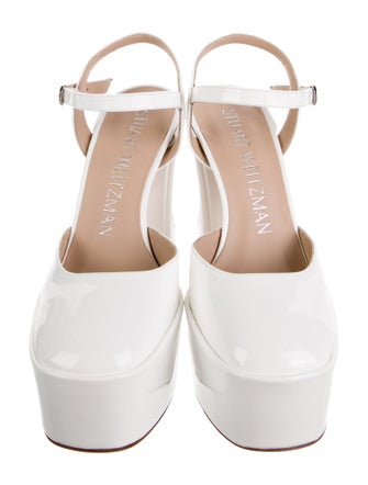 Stuart Weitzman Patent Leather Slingback Pumps