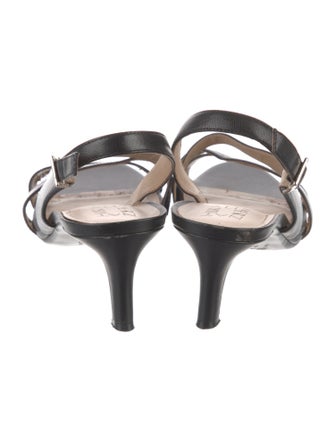 Stuart Weitzman Leather Slingback Sandals