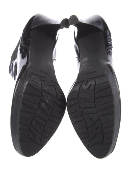 Stuart Weitzman Patent Leather Chelsea Boots