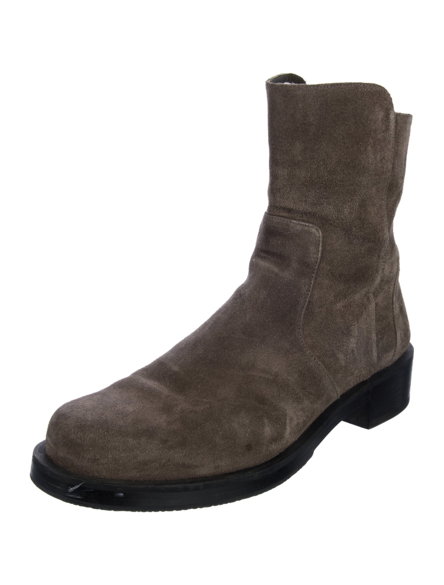 Stuart Weitzman Suede Moto Boots