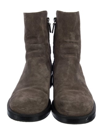 Stuart Weitzman Suede Moto Boots