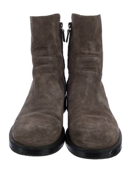 Stuart Weitzman Suede Moto Boots