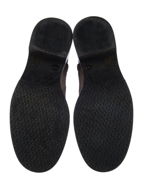 Stuart Weitzman Suede Moto Boots