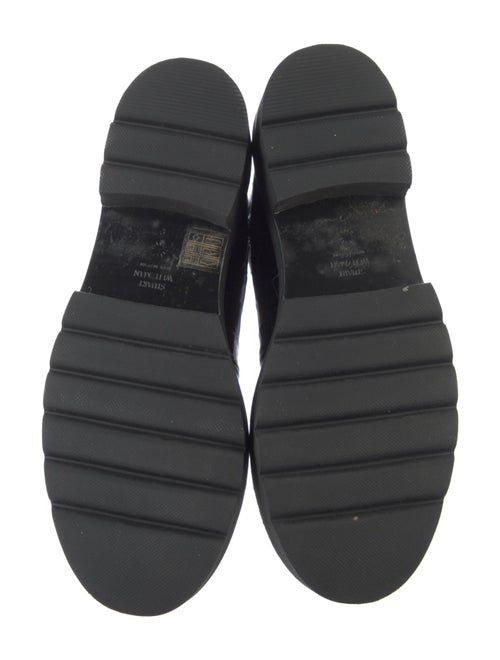 Stuart Weitzman Embossed Leather Combat Boots