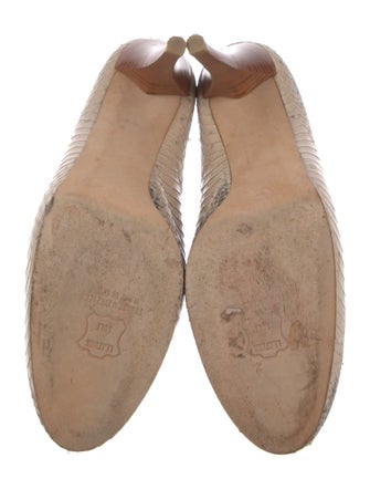 Stuart Weitzman Snakeskin Animal Print Pumps
