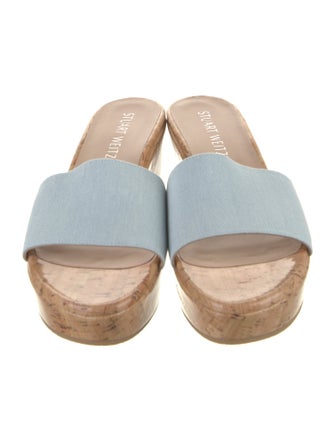 Stuart Weitzman Leather Slides