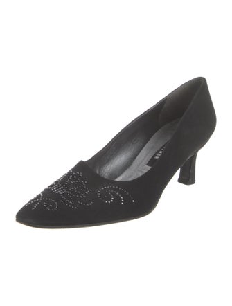 Stuart Weitzman Crystal Embellishments Pumps